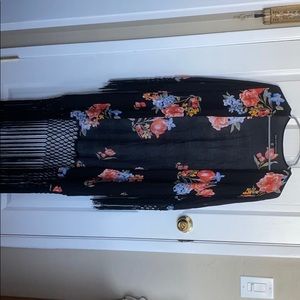 Black floral kimono from torrid